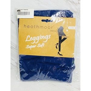Heathmoor Leggings Super Soft L/XL Navy Blue NWT Stretch